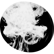 Ink in Water Black and White Photo