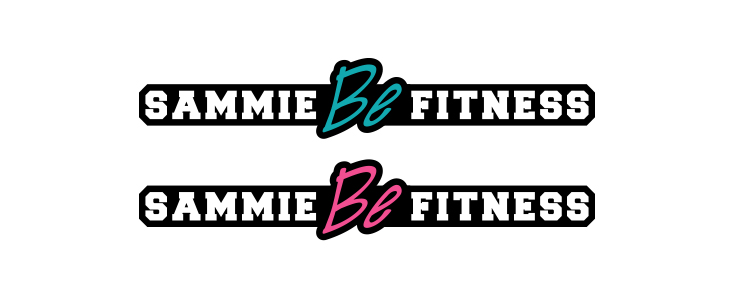 Sammie Be Fitness Branding Logo Color Variations